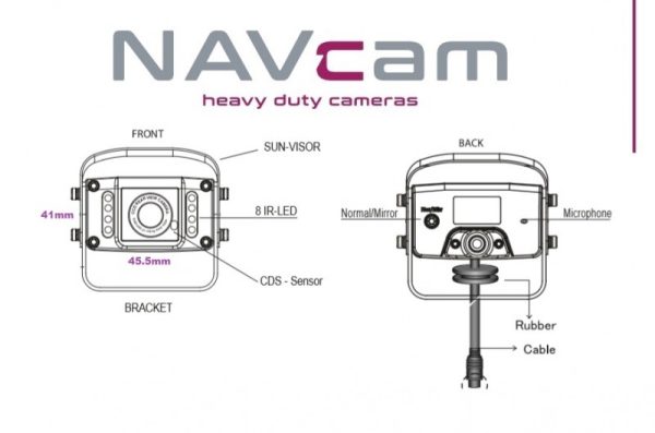 Navinc achteruitrijcamera Cam-HD-Q5HD