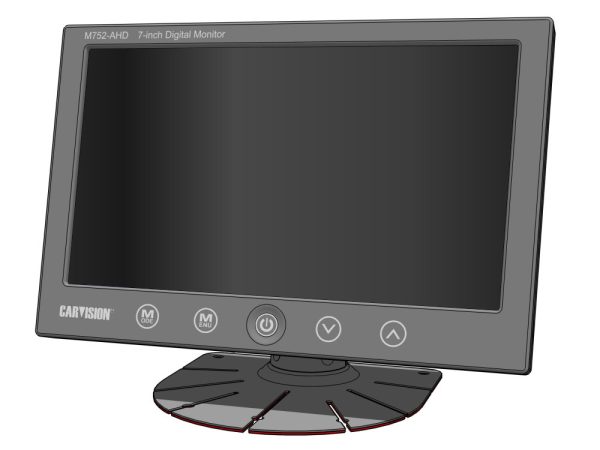 Carvision M752-AHD 7 inch LCD monitor met traploze backlight dimmer Car Audio Limburg