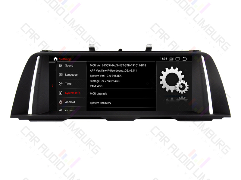BMW 5-serie ANDROID 13.0 NBT/CIC. Big Screen.