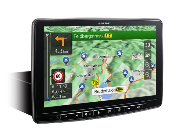 Alpine INE-F904DC 9 inch navigatie voor camper 1 DIN