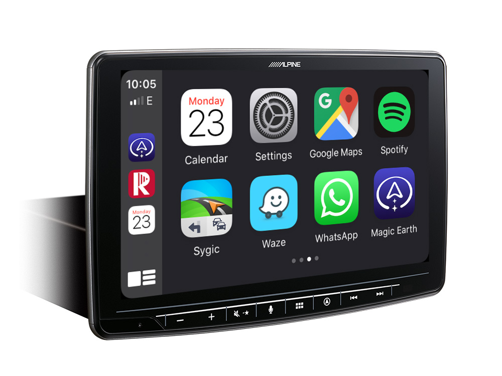 ALPINE INE-F904D 1 DIN 9" multimedia toestel Apple Carplay en Android Auto compatibel CAR AUDIO LIMBURG