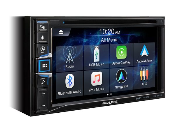 ALPINE INE-W611D 2 DIN 6.5" multimedia toestel Apple Carplay en Android Auto compatibel CAR AUDIO LIMBURG