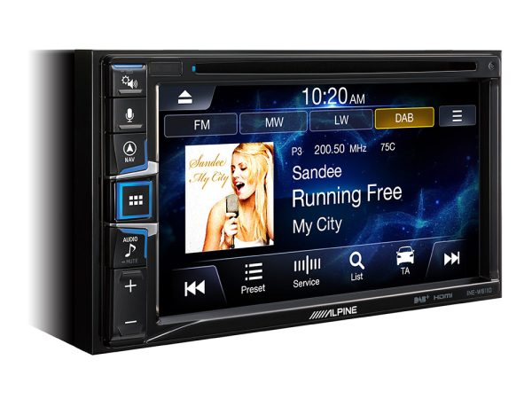 Alpine INE-W611DC navigatie voor camper 6.5 inch touchscreen