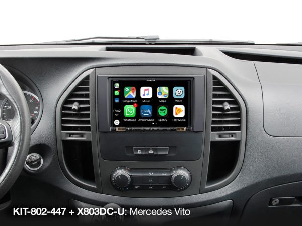 Alpine X803DC-U 8 inch campernavigatie compatible met Apple CarPlay en Android Auto