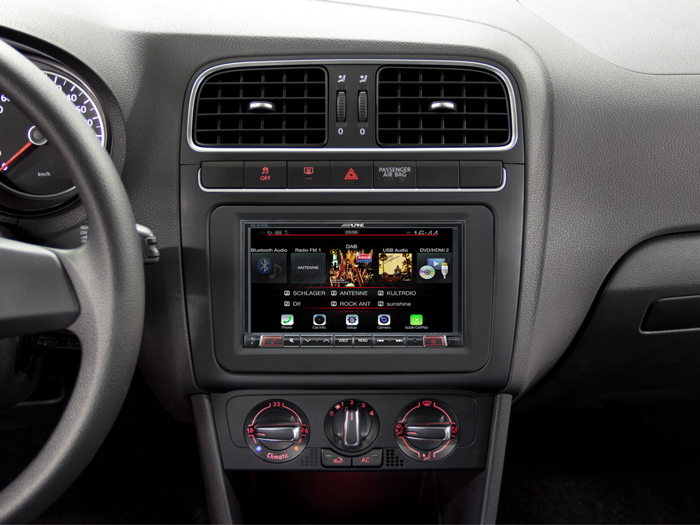 ALPINE INE-W720D incl kit 2 DIN 7" multimedia toestel Apple Carplay en Android Auto compatibel CAR AUDIO LIMBURG