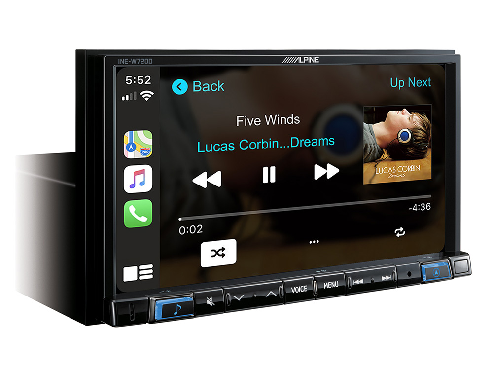 LPINE INE-W720D incl kit 2 DIN 7" multimedia toestel Apple Carplay en Android Auto compatibel CAR AUDIO LIMBURG