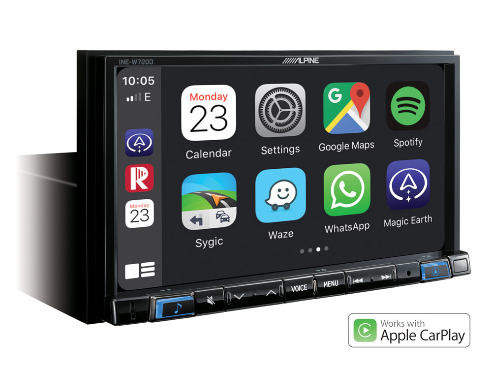 LPINE INE-W720D incl kit 2 DIN 7" multimedia toestel Apple Carplay en Android Auto compatibel CAR AUDIO LIMBURG